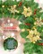 Christmas Garland, 9ft Pre-lit Christmas Decorations Garland with Lights for Front Door, Artificial Green Rattan, for Xmas Tree, Mantel Stairs Home Indoor Outdoor Christmas Decor Wreath (Gold)